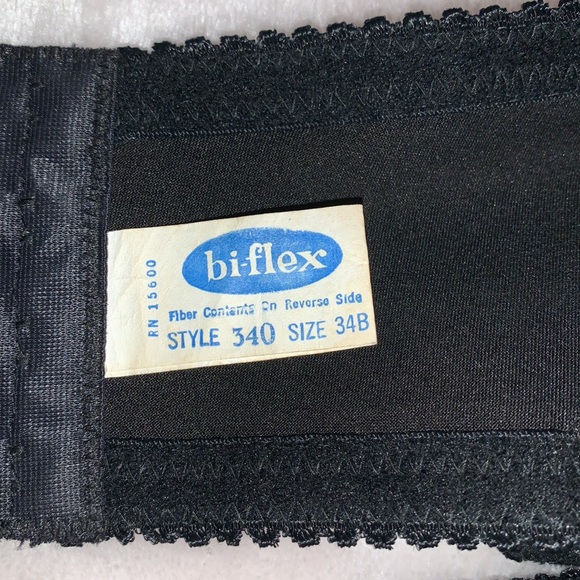 Bi-flex 340 Vintage 60’s Black Strapless Bra - Picture 4 of 5